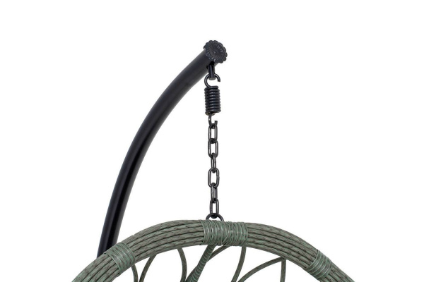 Кресло-кокон подвесное из искусственного ротанга, Венеция цвет: серый