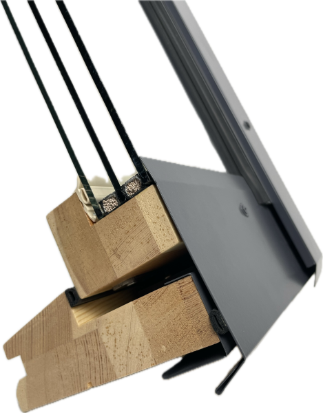 Мансардное окно Werso Комфорт Плюс, 94х98 см дерево, 2-х камерный стеклопакет, триплекс, цвет: дерево, лак