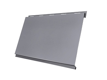 Металлический сайдинг Grand Line, Вертикаль Classic 0.45 мм, Drap, RAL 7004