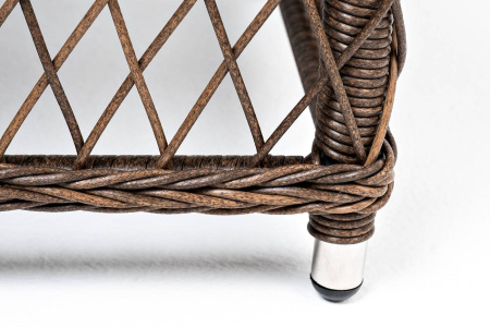 Стол журнальный из искусственного ротанга, Гранд Латте цвет: коричневый