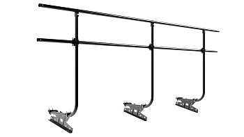 Ограждение кровельное для фальцевой кровли Borge, H=1200 мм, L= 3000 мм RAL 9005