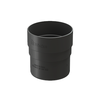 Муфта соединительная трубы, Docke Standart, Ø 80 мм, цвет: серый