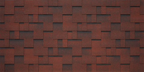 Битумная черепица Tegola Business Unica, Lazio цвет: amarone 410, 2.86 м² / уп.