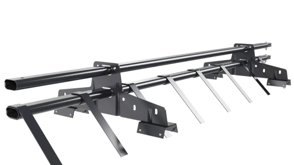 Снегозадержатель для профнастила Н-60, Н-75 Borge L=1500 мм, 2 опоры, 2 трубы, овал 25х45 RAL 7024