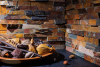 Сланец, 3D панель из камня, 600х150 мм, Rockface Rusty slate