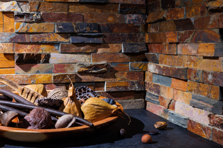 Сланец, 3D панель из камня, 600х150 мм, Rockface Rusty slate