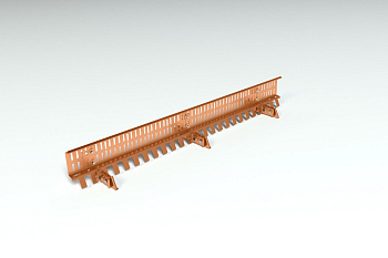 Снегозадержатель решетчатый для фальцевой кровли Roofsystems Copper compact фальц, L= 1500 мм медь, 3 опоры, 1 полотно, L=1500 мм