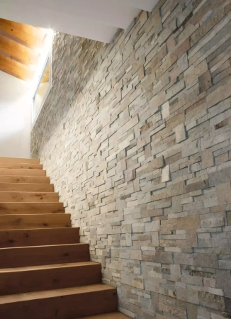 Кварцит, 3D панель из камня, 350х180 мм, Modern Beige Quartz