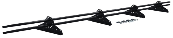 Снегозадержатель Grand Line NEW универсальный,  L=3000 мм, 4 опоры, 2 трубы, овал 42х21 мм RAL 9005