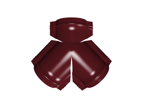 GL Y-тройник конька полукруглого 0.45 мм, PE, RAL 3005