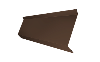 GL Планка примыкания в штробу 60 мм 0.4 мм, PE-Double, RAL 8017, L=2000 мм