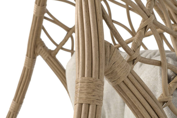 Кресло-кокон подвесное из искусственного ротанга, Венеция цвет: соломенный