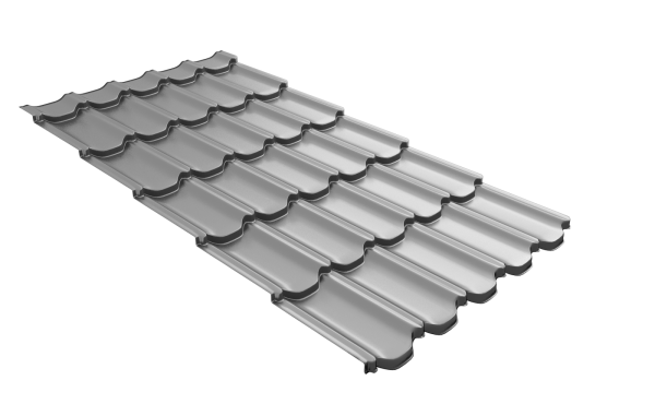 Профиль волновой Grand Line квинта плюс 3D 0.45 мм, Drap TX, RAL 7004