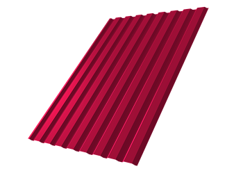 Профилированный лист GL C20 A, 0.45 мм, PE, RAL 3003