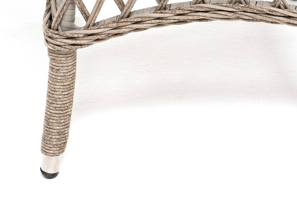 Стол плетеный круглый Эспрессо, Ø 80 см, высота 75 см цвет: бежевый