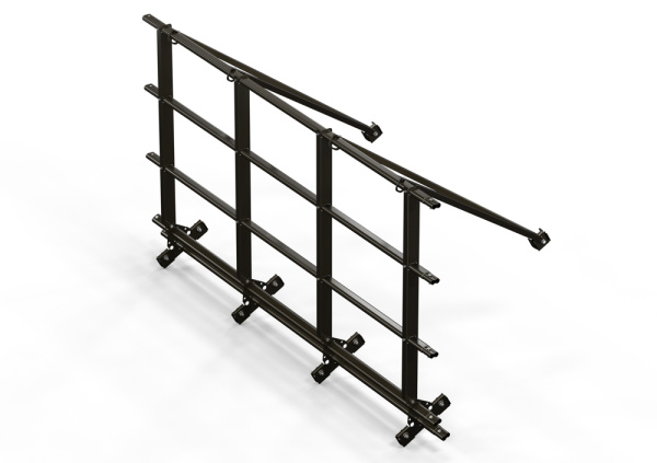 Ограждение кровельное со снегозадержателем для фальц, Orima SYNL, H=1100 мм, L= 3000 мм RR 32