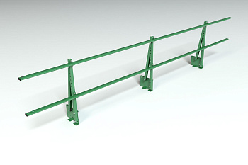 Ограждение кровельное на парапет Roofsystems Elite, H=600 мм RAL 6002, L=3000 мм