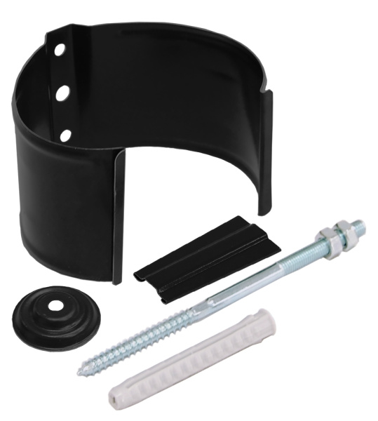 Кронштейн трубы на кирпич, Grand Line Ø 90 мм, RAL 9005