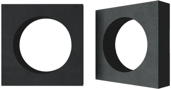 Декоративный бриз-блок Mesterra Cobogo, 250х250 мм 90 мм, 0102, черный