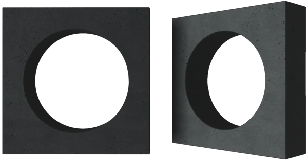 Декоративный бриз-блок Mesterra Cobogo, 250х250 мм 90 мм, 0102, черный