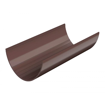 Желоб водосточный, Технониколь пвх, стандарт Ø 125 мм, L=1500 мм, цвет: коричневый
