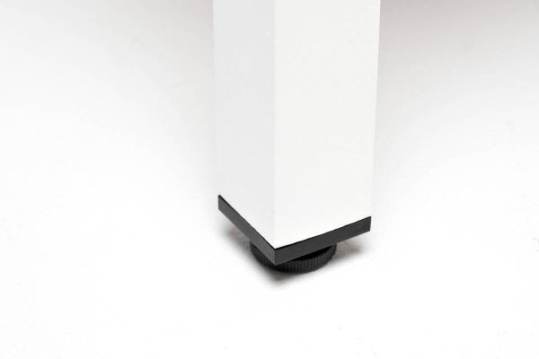 Столик журнальный из HPL, Канны, 90х60 см, H 40см, каркас белый цвет: молочный