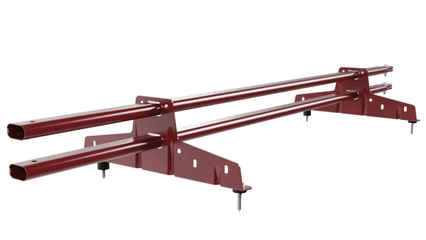 Снегозадержатель универсальный Borge L=1500 мм, 2 опоры, 2 трубы, овал 25х45 RAL 3011