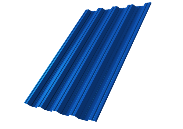 Профилированный лист GL НC44 А, 0.5 мм, Satin, RAL 5005