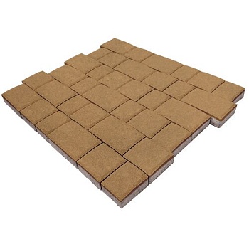 Тротуарная плитка SteinRus Инсбрук Инн 60 мм 150/225 х 112.5/150 мм, цвет: песочный