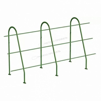 Ограждение кровельное Металл Профиль, H=1200 мм, L=3000 мм RAL 6005