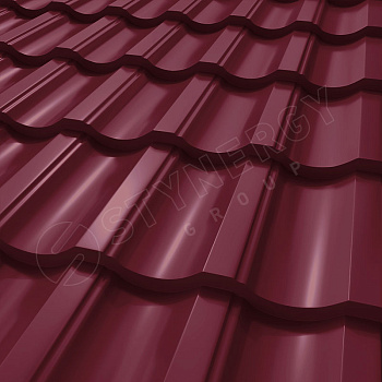 Металлочерепица Stynergy, Garda 0.5 мм, Corundum Matt, RAL 3005