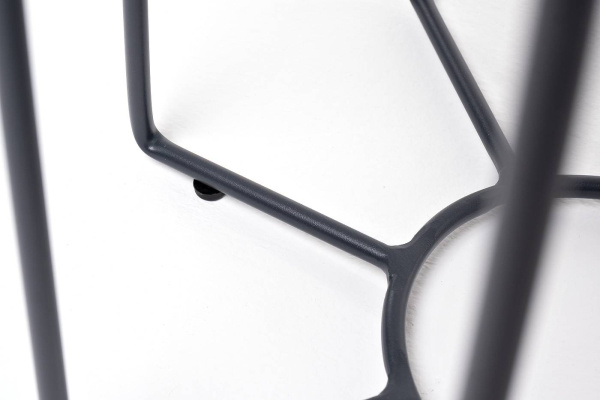 Стол журнальный из HPL, Эквадор, Ø 40 см, H 55 см, карк алюмин темно-серый муар, цвет: серый гранит