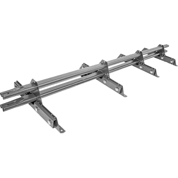 Снегозадержатель для фальцевой кровли Roofsystems Prestige Next фальц, 4 опоры, 2 трубы, овал 45х25, L=3000 мм, zinc