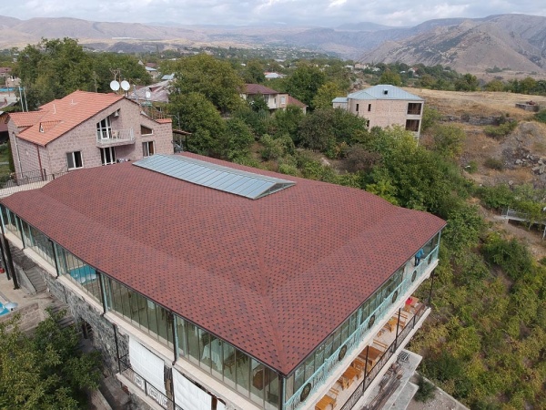 Битумная черепица, Docke, Standart Сота цвет: красный, 3 м² / уп.