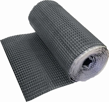 Лента для примыкания гофрированная алюминиевая Optima, 280х2500 мм, цвет: серый