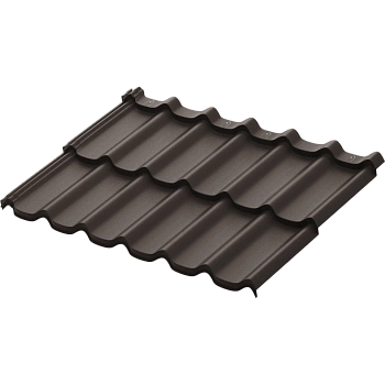 Модульная металлочерепица Aquasystem, Стокгольм XXL 1185х875 мм 0.5 мм, Rooftop Бархат, RR 32