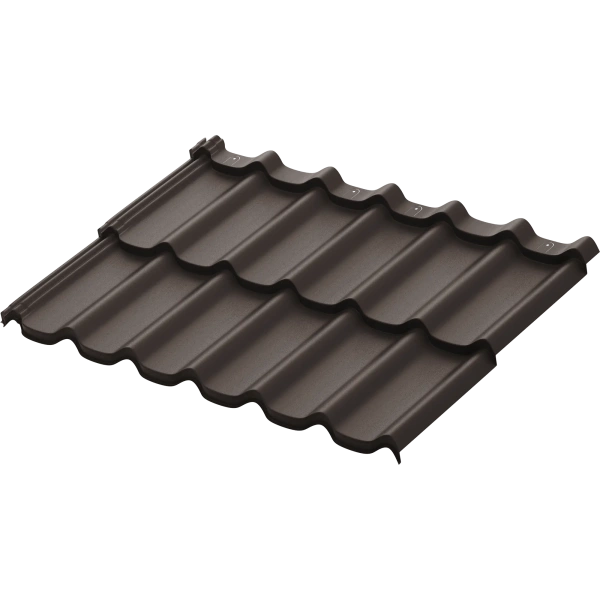 Модульная металлочерепица Aquasystem, Стокгольм XXL 1185х875 мм 0.5 мм, Rooftop Бархат, RR 32