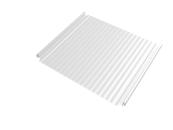 Кликфальц Double Pro Gofr Grand Line 0.45 мм, Drap TX, RAL 9003