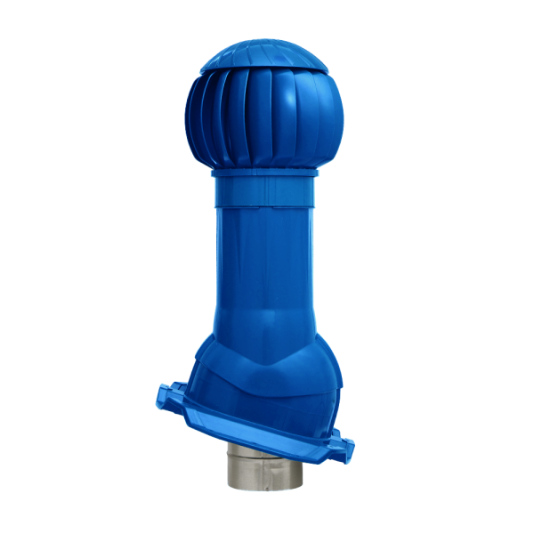 Комплект вентиляции Gervent для профлиста-21 125/ИЗ/160 мм синий