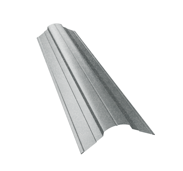 GL Планка конька фигурного, 70х70 мм 0.55 мм, Zn, б\ц, L=3000 мм