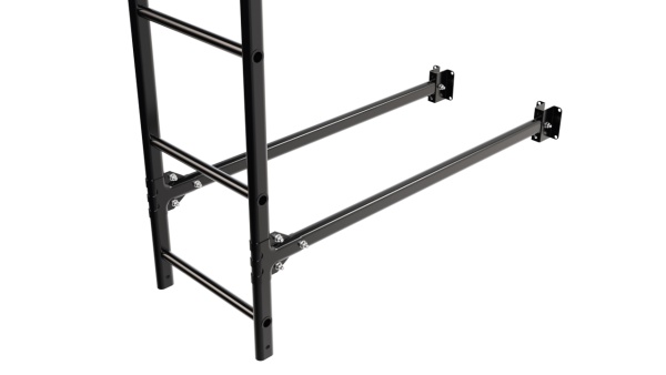 Фасадная лестница Borge, верхняя секция, L=1800 мм RAL 9005