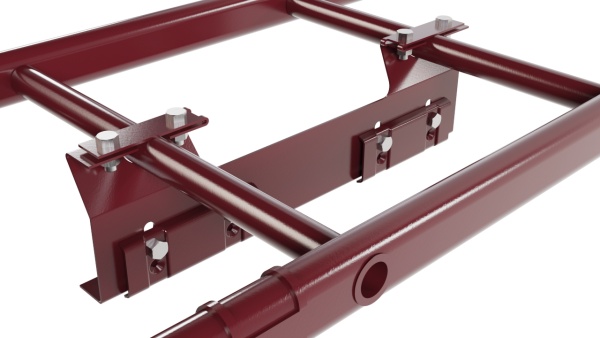 Лестница кровельная Borge, для фальцевой кровли, L=2700 мм RAL 3005