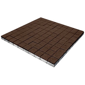 Тротуарная плитка SteinRus Квадрат малый 60 мм 100х100 мм, цвет: коричневый