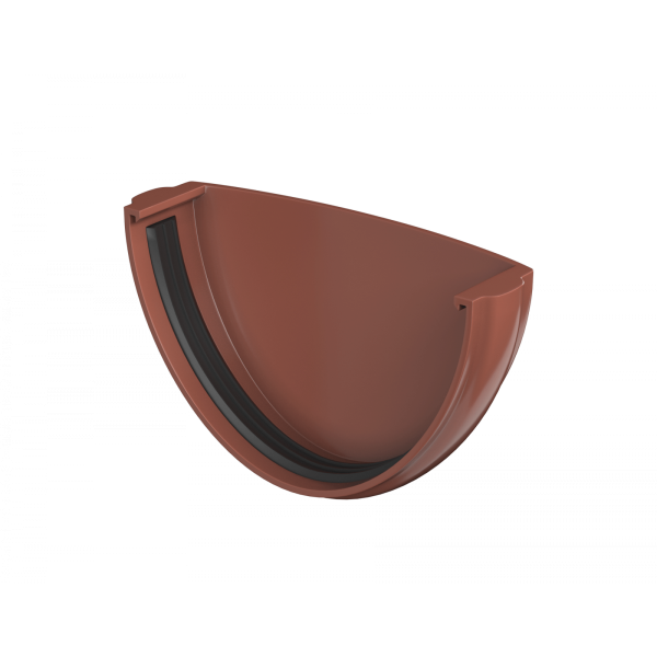 Заглушка желоба, Технониколь пвх, стандарт Ø 125 мм, цвет: красный