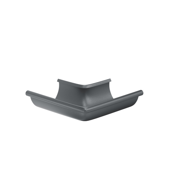 Угол желоба внешний 90° Aquasystem Премиум Ø125 мм, PU Matt, RAL 7024