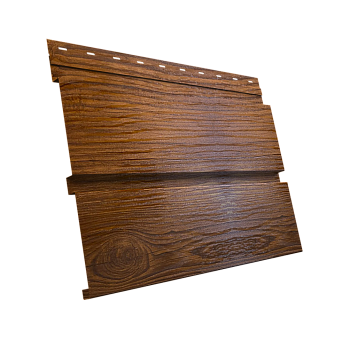 GL Софит металлический Квадро Брус, без перфорации 0.45 мм, Print-double Premium, Golden Wood Intense F