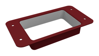 Воронка врезная прямоугольная Vortex Lite Ø 130 мм, RAL 3005