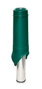 Вентиляционный выход Krovent Pipe-VT IS 125/700 мм зеленый