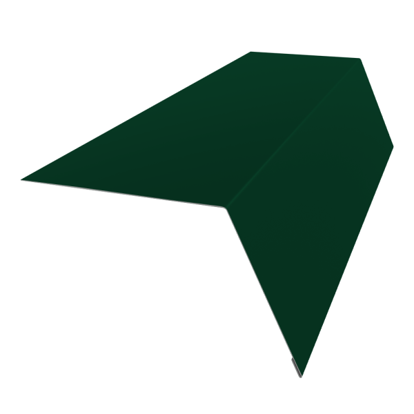 GL Карнизная планка 100х85 мм, широкая 0.45 мм, Drap ST, RAL 6005, L=3000 мм