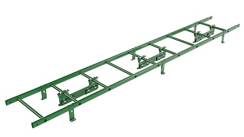 Лестница кровельная Borge, для фальцевой кровли, L=2700 мм RAL 6002
